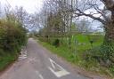 The start of Wotton Lane in Lympstone.