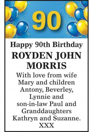 ROYDEN JOHN MORRIS