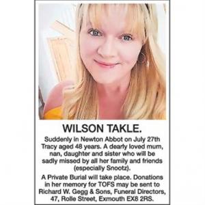 TRACY WILSON TAKLE