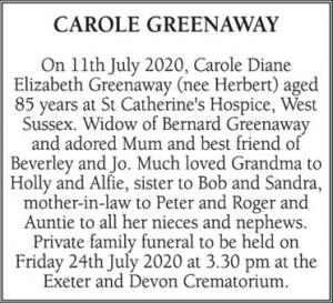 CAROLE GREENAWAY