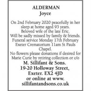 JOYCE ALDERMAN