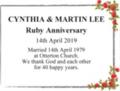 CYNTHIA & MARTIN LEE