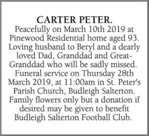 PETER CARTER