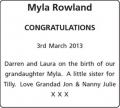 Myla Rowland