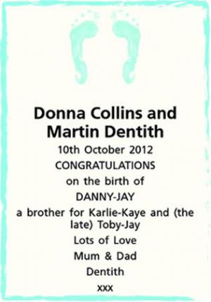 Donna Collins and Martin Dentith