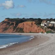 Budleigh Salterton beach.