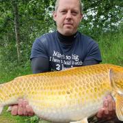 John Selly with Goldie weighing 22lbs