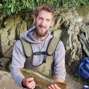 Daniel Patrick with a 3 1/2 lbs Wrasse