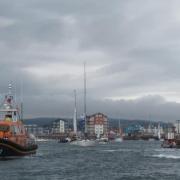 Saturday's reception flotilla at Exmouth