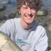 Corey Upham with a 3lb Golden Grey Mullet