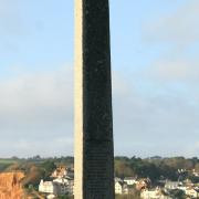 Budleigh Salterton war memorial. Ref exb 5297-49-15AW. Picture: Alex Walton