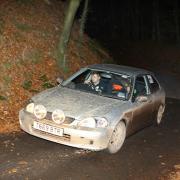 The winners of the 2021 Memorial Rally, Simon Heywood and Shaun Layland