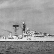 The destroyer HMS Battleaxe, pictured in 1961