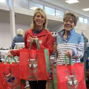 ERC Vice Chair Suzanne Isaacs (left) with Exmouth Foodbank’s Shirley Newcombe