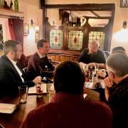 Simon Jupp MP - Small roundtable in Fenny Bridges with Devon farmers - February 2023