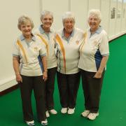 Myra Furminger, Dee Williams, Ann Maloney and Jenny Charles (skip) thrilled to reach the semi-final of the County Fours