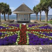 A patriotic display on the seafront  Picture:  Exmouth in Bloom