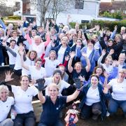 All the woman who took part in the community garden build.