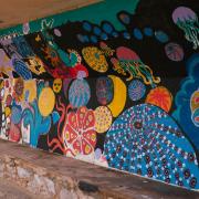 The Sea Dog Art mural on Exmouth seafront.