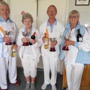 Eric Lewis Trophy winners Mike Sydenham, Myra Furminger, Chris Reed and Joan Brinkworth