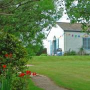 Hanging out the bunting for Open Gardens