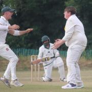 Joseph Marley celebrates his final wicket