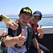 Mill Water School pupils out on the water