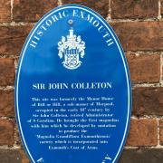 The Colleton blue plaque