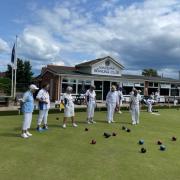 Madeira Bowlers awaiting the shot wood