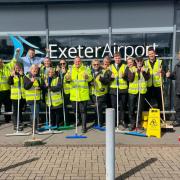 Staff members worked through the night to make sure the airport could re-open on Monday.