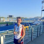 Jenny Reay with her 2nd European Gold Medal