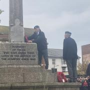 Wreaths being laid at the Remembrance Sunday parade last year.