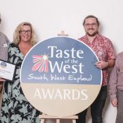 Otterton Mill team with their Taste of the West award.