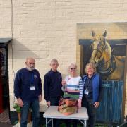 Left to right, Dave Rees (Steward) John Wakefield (Curator) Carole Evershed (Chair of the Management Committee) and Pamela Langford (Press Officer)