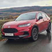 The Honda ZR-V pictured near Bradfield, South Yorkshire, during a roadtest