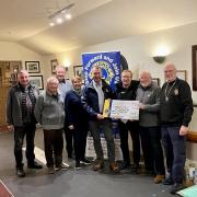 Budleigh Lions Club and Exmouth RNLI members