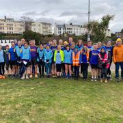 Harriers ready before the start