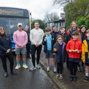 Stagecoach take a wellbeing bus to Lympstone Primary School