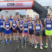 Harriers at the start of the Bideford 1/2M