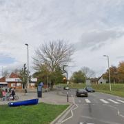 The Exmouth Gateway site, showing the station, entrance to subway and road crossing