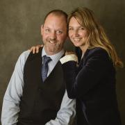 Paul Shoobridge, funeral director, and Abigail Price, celebrant.