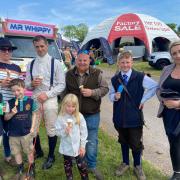 Tom, Gracie, Harry & Amy with Damian, Dylan Darcy and Sam, from Redruth in Cornwall.