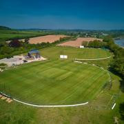 Aerial view of Budleigh Saltertpn Cricket Club