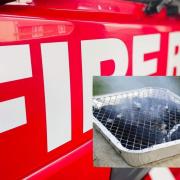 A disposable barbecue is thought to have caused the fire