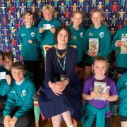 Hundreds of schoolchildren visited by famed author Katya Balen