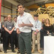 Prime Minister Rishi Sunak at Supacat in Honiton