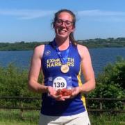 Alice after the Roadford Charity 10km