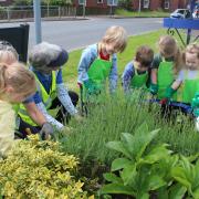 Two and three-year-olds from the nursery's 