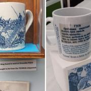 The original Tehwija mug, and the museum's design