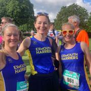 Lisa, Carrie & Harriet from the Exmouth Harriers